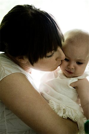 mother and baby girl Foto de stock - Sin royalties Premium, Código: 640-02950236
