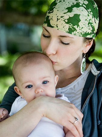 mother and baby girl Foto de stock - Sin royalties Premium, Código: 640-02950767