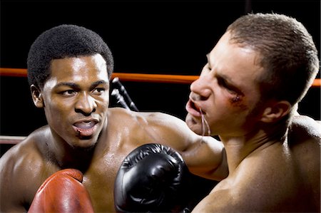 punch - Boxers fighting Stock Photo - Premium Royalty-Free, Code: 640-03255984