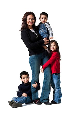 simsearch:640-03263432,k - Mother with her children Stock Photo - Premium Royalty-Free, Code: 640-03256108
