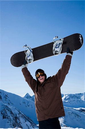 simsearch:640-03264331,k - Male snowboarder Stock Photo - Premium Royalty-Free, Code: 640-03256119