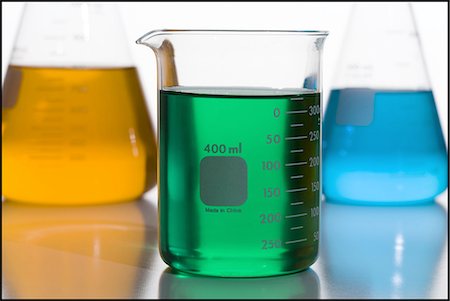 substance - Beaker filled with colored liquids Stock Photo - Premium Royalty-Free, Code: 640-03258398