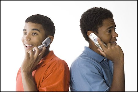 simsearch:640-03260747,k - Two men on cell phones Stock Photo - Premium Royalty-Free, Code: 640-03258949