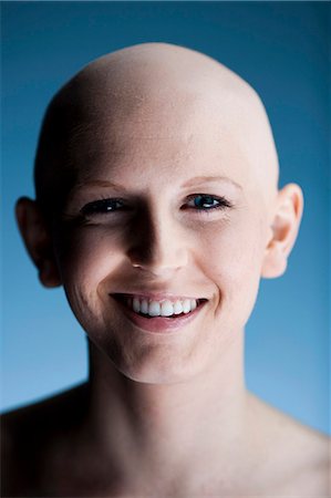 sketch adult female face - Bald woman Stock Photo - Premium Royalty-Free, Code: 640-03264091