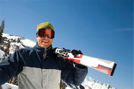 sports and snowboarding - Male snowboarder Stock Photo - Premium Royalty-Free, Code: 640-03264354
