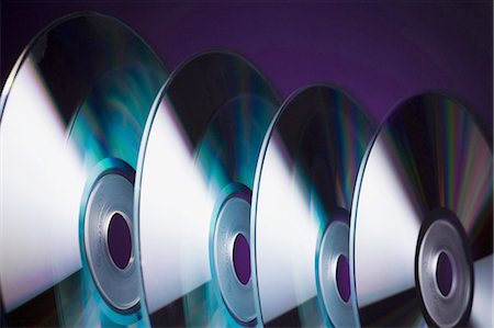 Close-up of CDs Stock Photo - Premium Royalty-Free, Code: 640-03264757