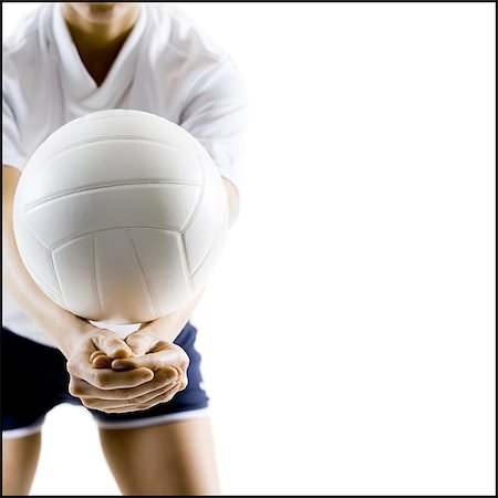 simsearch:640-03256208,k - Ballon de volley-ball joueur au service Photographie de stock - Premium Libres de Droits, Code: 640-03264945