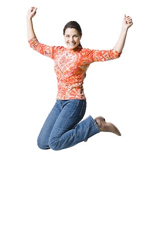 simsearch:640-03265333,k - Woman jumping Stock Photo - Premium Royalty-Free, Code: 640-03265295