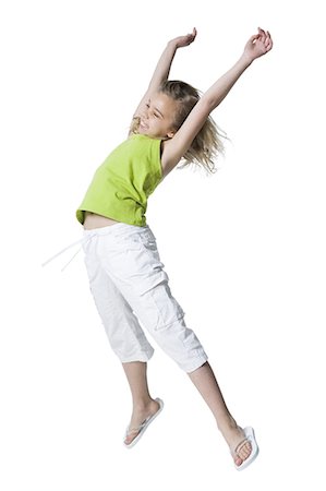 simsearch:640-03265333,k - Young girl jumping Stock Photo - Premium Royalty-Free, Code: 640-03265359