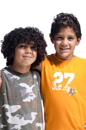 simsearch:640-03263432,k - Two boys standing together Stock Photo - Premium Royalty-Free, Code: 640-03260001