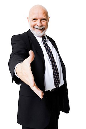 simsearch:640-03262464,k - Portrait of businessman with outstretched hand Stock Photo - Premium Royalty-Free, Code: 640-03261081