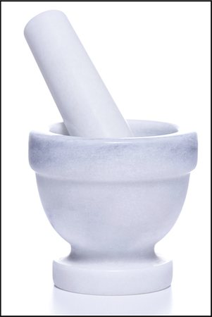 Marble mortar and pestle Stock Photo - Premium Royalty-Free, Code: 640-03262758