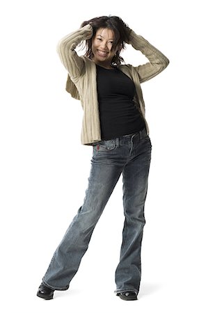 simsearch:640-01601671,k - Casually dressed woman leaping Stock Photo - Premium Royalty-Free, Code: 640-03263108
