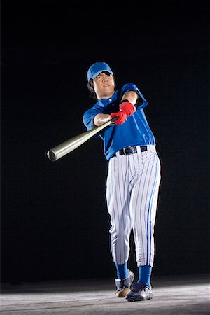 a male softball player Stock Photo - Premium Royalty-Free, Code: 642-02005226