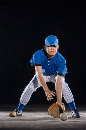 softball - a male softball player Stock Photo - Premium Royalty-Free, Code: 642-02005221