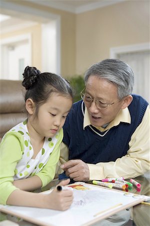 simsearch:642-02005954,k - a girl and her grandpa Stock Photo - Premium Royalty-Free, Code: 642-02005964