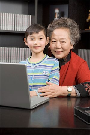 simsearch:642-02005954,k - a girl and her grandma Stock Photo - Premium Royalty-Free, Code: 642-02006184