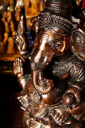 elephant god - Bronze Elephant God,Ganesh. Stock Photo - Premium Royalty-Free, Code: 655-03082820