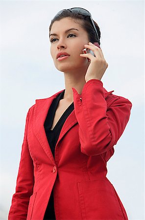 Businesswoman talking on the mobile phone Stock Photo - Premium Royalty-Free, Code: 656-01766731