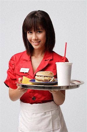 Asian waitress