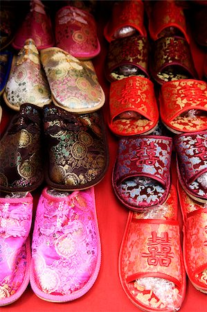 Silk Chinese slippers Stock Photo - Premium Royalty-Free, Code: 656-02879711