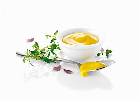 Mustard and thyme Foto de stock - Sin royalties Premium, Código: 659-06154289