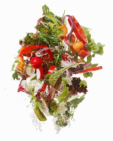 simsearch:659-06154334,k - Salad ingredients being washed Stock Photo - Premium Royalty-Free, Code: 659-06154357