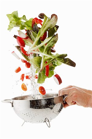 salad images - Salad ingredients being washed Stock Photo - Premium Royalty-Free, Code: 659-06154359