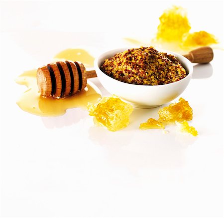 Honey and mustard Foto de stock - Sin royalties Premium, Código: 659-06154518