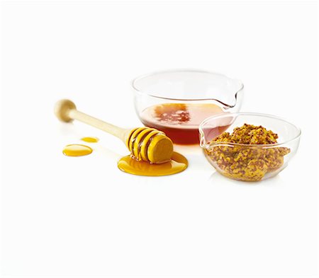 Honey and mustard Foto de stock - Sin royalties Premium, Código: 659-06154519