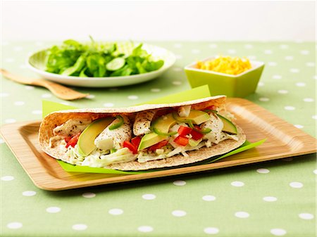 simsearch:659-06372915,k - Burritos with halibut and avocado Stock Photo - Premium Royalty-Free, Code: 659-06155413
