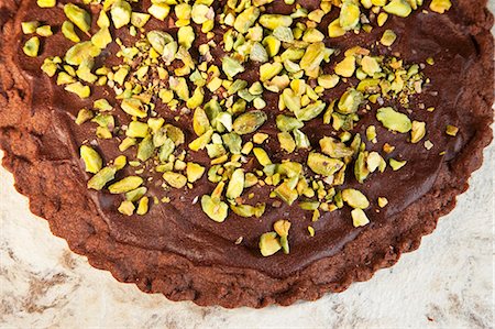 shortbread - Chocolate Shortbread with Pistachios and Chocolate Ganache Stock Photo - Premium Royalty-Free, Code: 659-06155612