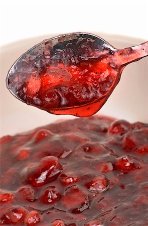 Cranberry jelly Foto de stock - Sin royalties Premium, Código: 659-06153661