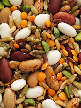 Beans, lentils, peas and corn (macro zoom) Stock Photo - Premium Royalty-Free, Code: 659-06184031