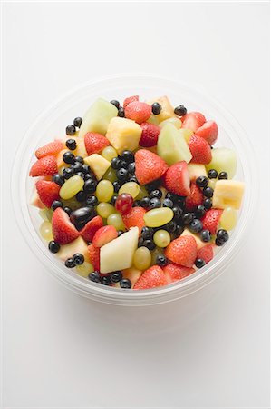Fruit salad in plastic container to take away Stock Photo - Premium Royalty-Free, Code: 659-06184446