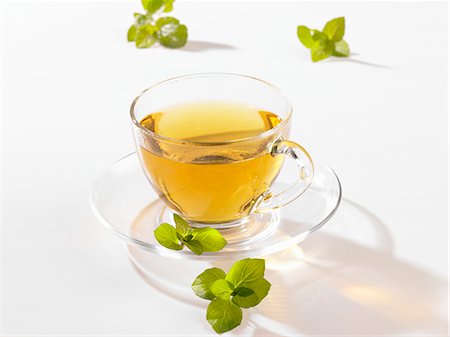 Cup of mint tea Stock Photo - Premium Royalty-Free, Code: 659-06184975