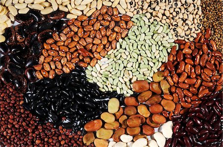 Many different types of beans (full-frame) Stock Photo - Premium Royalty-Free, Code: 659-06185323