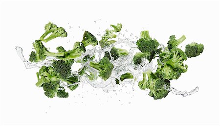 simsearch:659-06154334,k - Broccoli and a splash of water Stock Photo - Premium Royalty-Free, Code: 659-06187089