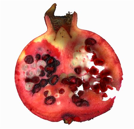 punica granatum - A slice of pomegranate Stock Photo - Premium Royalty-Free, Code: 659-06187536