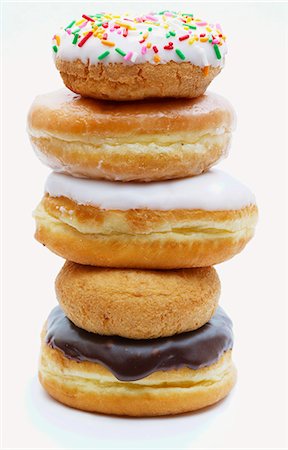 simsearch:659-06373404,k - Stacked Doughnuts Stock Photo - Premium Royalty-Free, Code: 659-06183841