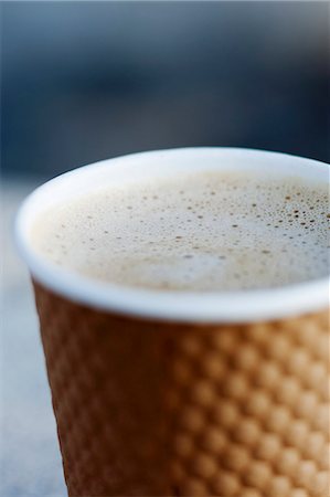 Cappuccino in a To-Go Cup Stock Photo - Premium Royalty-Free, Code: 659-06307134