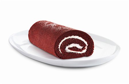Chocolate Roll with Icing Stock Photo - Premium Royalty-Free, Code: 659-06494122