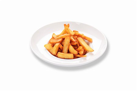 plain (simple) - Chips on plate Stock Photo - Premium Royalty-Free, Code: 659-06494199