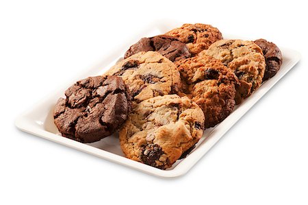 selection - Cookie Platter on a White Background Stock Photo - Premium Royalty-Free, Code: 659-06494350