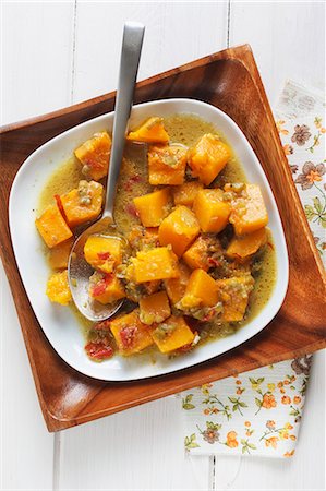 squash (vegetable) - Pumpkin curry from Martinique Foto de stock - Sin royalties Premium, Código: 659-06494853