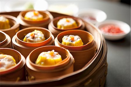 Chinese steamed buns Foto de stock - Sin royalties Premium, Código: 659-06900817