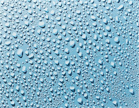 Water droplets on a blue surface Stock Photo - Premium Royalty-Free, Code: 659-06901649