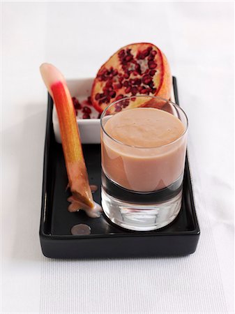 simsearch:659-06184015,k - A rhubarb and pomegranate smoothie Stock Photo - Premium Royalty-Free, Code: 659-06903326