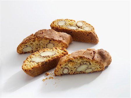 Cantuccini on a white surface Stock Photo - Premium Royalty-Free, Code: 659-07069682