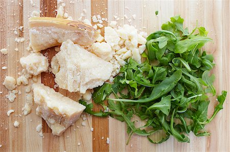 Crumbed Parmesan and Arugula Stock Photo - Premium Royalty-Free, Code: 659-07598561